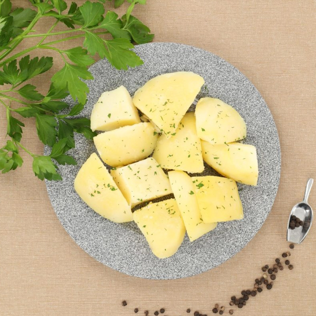 Kartoffeln mit Petersilie und Frühlingszwiebeln