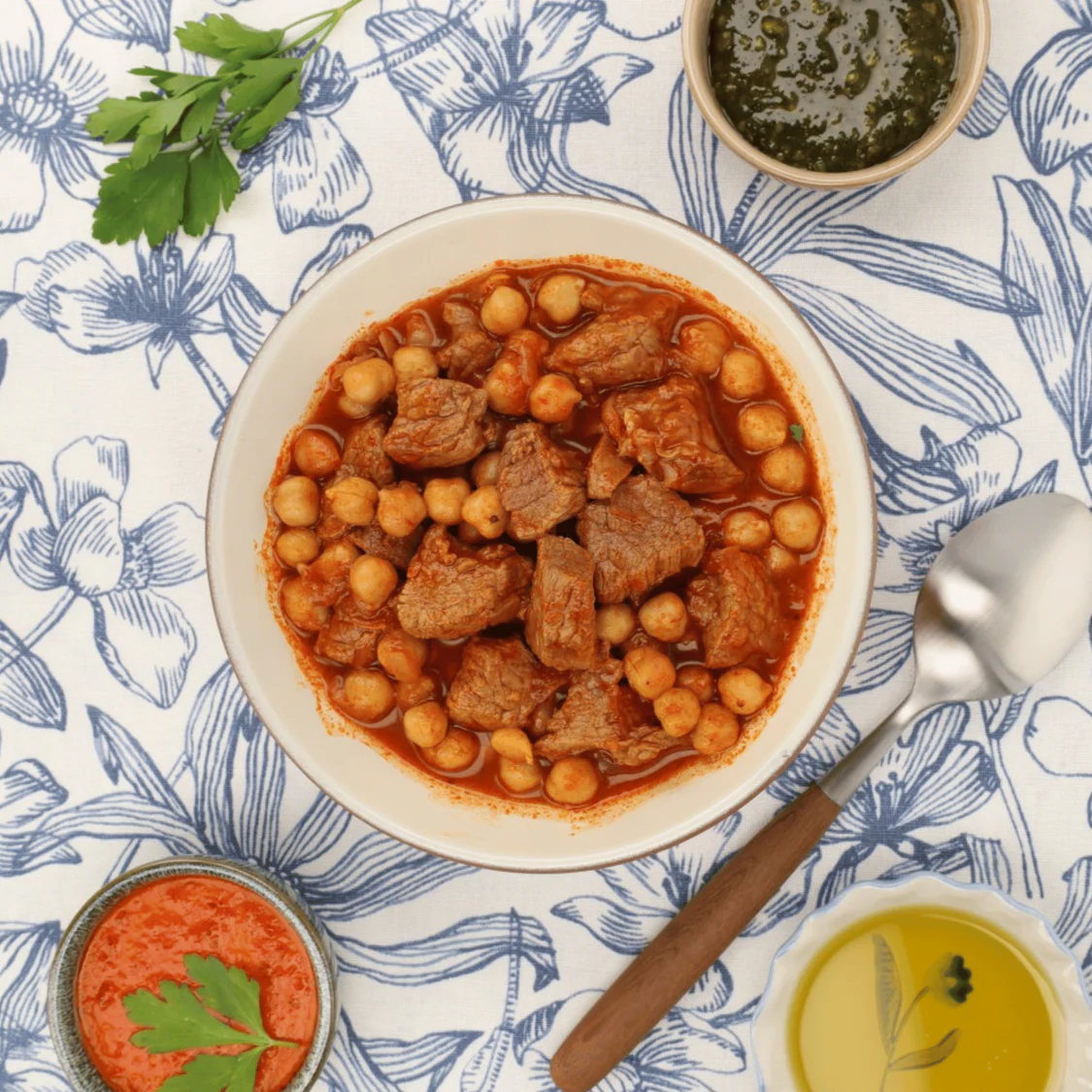 Kichererbseneintopf mit Fleisch