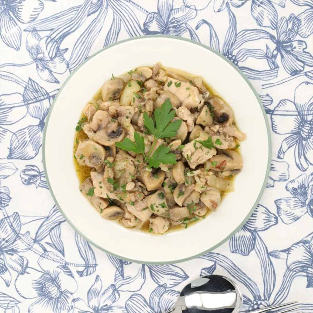 Huhn mit Gebratene Champignons